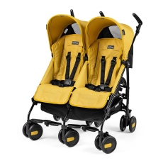 Passeggino Gemellare Peg Perego Pliko Mini Twin collezione 2017 Mod Yellow
