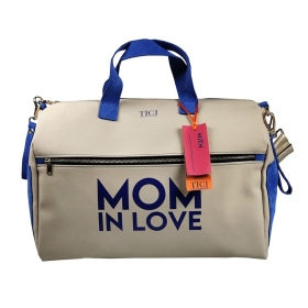 TICI Handmade Mommy Bag Bauletto - colore: Panna Blu