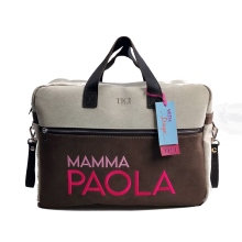 TICI Handmade Mommy Bag Marrone e Panna