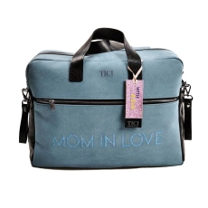 TICI Handmade Mommy Bag Nabuk collezione 2022 Celeste