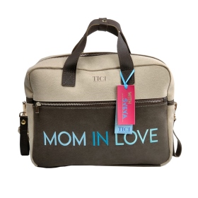 TICI Handmade Zaino Mommy Bag Marrone e Avana - colore: Marrone e Avana
