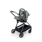 Vista telaio con ovetto seggiolino auto - Passeggino Trio Foppapedretti Talent