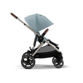 Vista laterale con seduta fronte strada - Passeggino Quattro Ruote Cybex Gazelle S mono