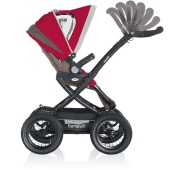Passeggino vista laterale e posizioni della maniglia - Passeggino Trio Brevi Rider