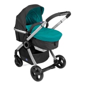 Passeggino con seduta trasformata in navicella - Colore: Emerald - Passeggino Duo Chicco Urban