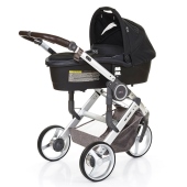 Vista con navicella auto Doozy - accessorio opzionale - Passeggino Tre Ruote ABC Design Chili