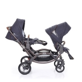 Vista con 2 sedute fronte strada - Passeggino Gemellare ABC Design Zoom