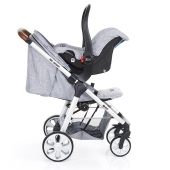 Vista con seggiolino auto Hezel - accessorio opzionale - Passeggino Quattro Ruote ABC Design Mint