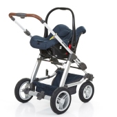 Vista con seggiolino auto Gruppo 0+ Hazel - accessorio opzionale - Passeggino Duo ABC Design Viper 4