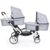Configurazione con due navicelle - Passeggino Gemellare ABC Design Zoom
