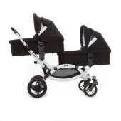 Vista due navicelle Zoom posizionate fronte mamma - Passeggino Gemellare ABC Design Zoom