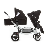 Vista navicella Zoom fronte mamma e seduta passeggino fronte strada - Passeggino Gemellare ABC Design Zoom