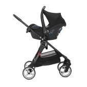 Combinazione travel system con seggiolino auto e adattatori - Passeggino Leggero Baby Jogger City Mini 4
