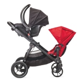 Vista con seduta e seggiolino auto - Passeggino Gemellare Baby Jogger City Select gemellare