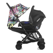 Configurazione Travel System con seggiolino auto (optional) + cappottina - Passeggino Leggero Be Cool Bubble