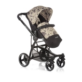 Vista passeggino con coprigambe colore Boho Birds - Passeggino Trio Be Cool Trio Bandit 3 Cocoon
