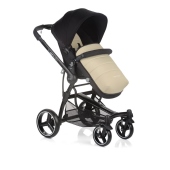 Vista passeggino con coprigambe colore Boho Ivory - Passeggino Trio Be Cool Trio Bandit 3 Cocoon