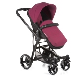 Vista passeggino con coprigambe colore Naif Purple - Passeggino Trio Be Cool Trio Bandit 3 Nidus