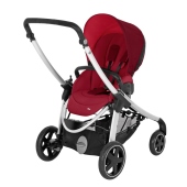 Vista della posizione fronte mamma della seduta - Colore Raspberry red - Passeggino Quattro Ruote Bebe Confort Elea