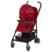Vista con barra di protezione - colore: Raspberry Red - Passeggino Quattro Ruote Bebe Confort Mila