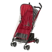 Vista con parapioggia - colore: Raspberry Red - Passeggino Leggero Bebe Confort Noa