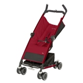 Vista dello schienale reclinato - colore: Raspberry Red - Passeggino Leggero Bebe Confort Noa