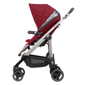 Vista laterale - Colore: Robin Red Telaio Alluminio - Passeggino Quattro Ruote Bebe Confort Loola 3
