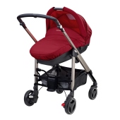 Versione carrozzina con navicella Street Plus - colore: Raspberry Red - Passeggino Quattro Ruote Bebe Confort New Loola