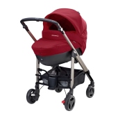 Versione carrozzina con navicella Windoo Plus - colore: Raspberry Red - Passeggino Quattro Ruote Bebe Confort New Loola