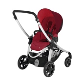 Vista diagonale con seduta in posizione fronte mamma - Colore: Robin Red - Passeggino Trio Bebe Confort Trio Elea