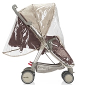 Vista con parapioggia - Passeggino Leggero Brevi Boomerang