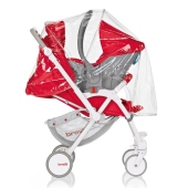 Vista travel system con parapioggia - Passeggino Duo Brevi Verso DUO