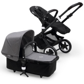 Colore Grigio Melange + telaio Nero - Passeggino Duo Bugaboo Buffalo