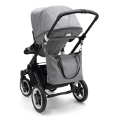 Vista retro del passeggino (colore Grey Melange) - Passeggino Duo Bugaboo Buffalo Classic+ Collection