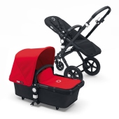 Colore Rosso + Telaio Black - Passeggino Duo Bugaboo Cameleon 3