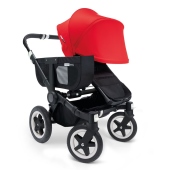 Versione telaio Nero + colore Rosso - Passeggino Duo Bugaboo Donkey Mono