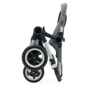Vista da chiuso, con una seduta agganciata - Passeggino Gemellare Bugaboo Donkey2 Gemellare