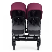 Vista frontale con due sedute - Passeggino Gemellare Bugaboo Donkey2 Gemellare