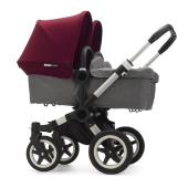 Vista laterale con due navicelle - Passeggino Gemellare Bugaboo Donkey2 Gemellare