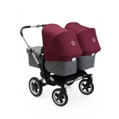 Vista retro, con due navicelle - Passeggino Gemellare Bugaboo Donkey2 Gemellare