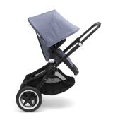 Vista del passeggino nella configurazione su due ruote, per sabbia e neve - Passeggino Duo Bugaboo Fox