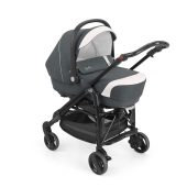 Configurazione carrozzina, vista diagonale - Passeggino Trio Cam Il Mondo Del Bambino Combi Family