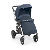 Configurazione passeggino con copri gambe, vista diagonale frontale - Passeggino Trio Cam Il Mondo Del Bambino Dinamico Up Top