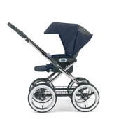 Vista laterale passeggino fronte mamma - Colore 344 - Passeggino Trio Cam Il Mondo Del Bambino Linea Classy Tris