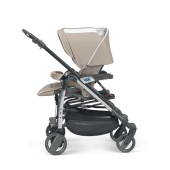 Vista laterale passeggino fronte mamma - Colore 391 - Passeggino Trio Cam Il Mondo Del Bambino Minu Elite