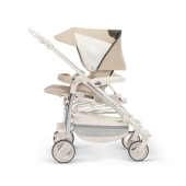 Vista laterale passeggino fronte mamma - Colore 387 - Passeggino Trio Cam Il Mondo Del Bambino Minu Teddy