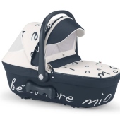 Navicella con copertina e capottina reversibile - Passeggino Trio Cam Il Mondo Del Bambino Fluido Amore Mio