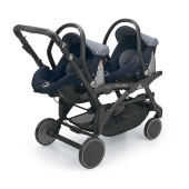 Configurazione seggiolino auto (optional) - Passeggino Gemellare Cam Il Mondo Del Bambino Twin Pulsar