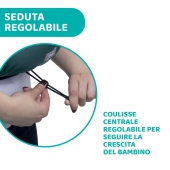 Seduta regolabile - Chicco Marsupio Skin Fit