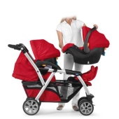  Vista aggancio seggiolino auto (accessorio opzionale) - Passeggino Gemellare Chicco Together